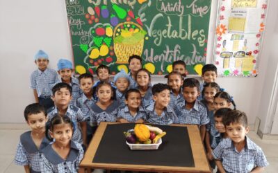 LKG Students of Indus Public School, Kharar – A Fun Day of Learning About Fruits and Vegetables