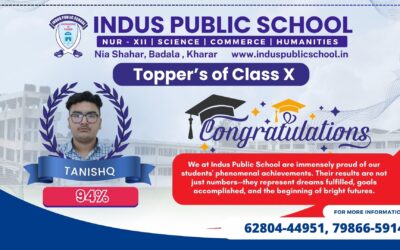 Indus Public School Applauds Class 10 CBSE Achievers (Session 2024–25)