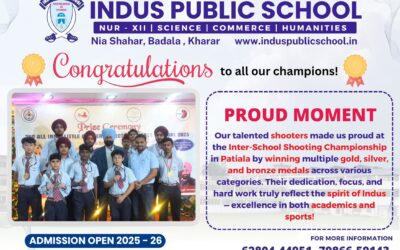 Indus Public School, Kharar Shines at Inter-School Shooting Championship in Patiala