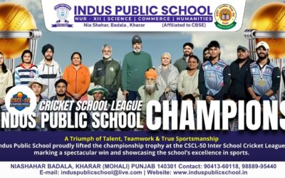 Indus Public School Clinches Victory at CSCL-50 Inter School Cricket League!